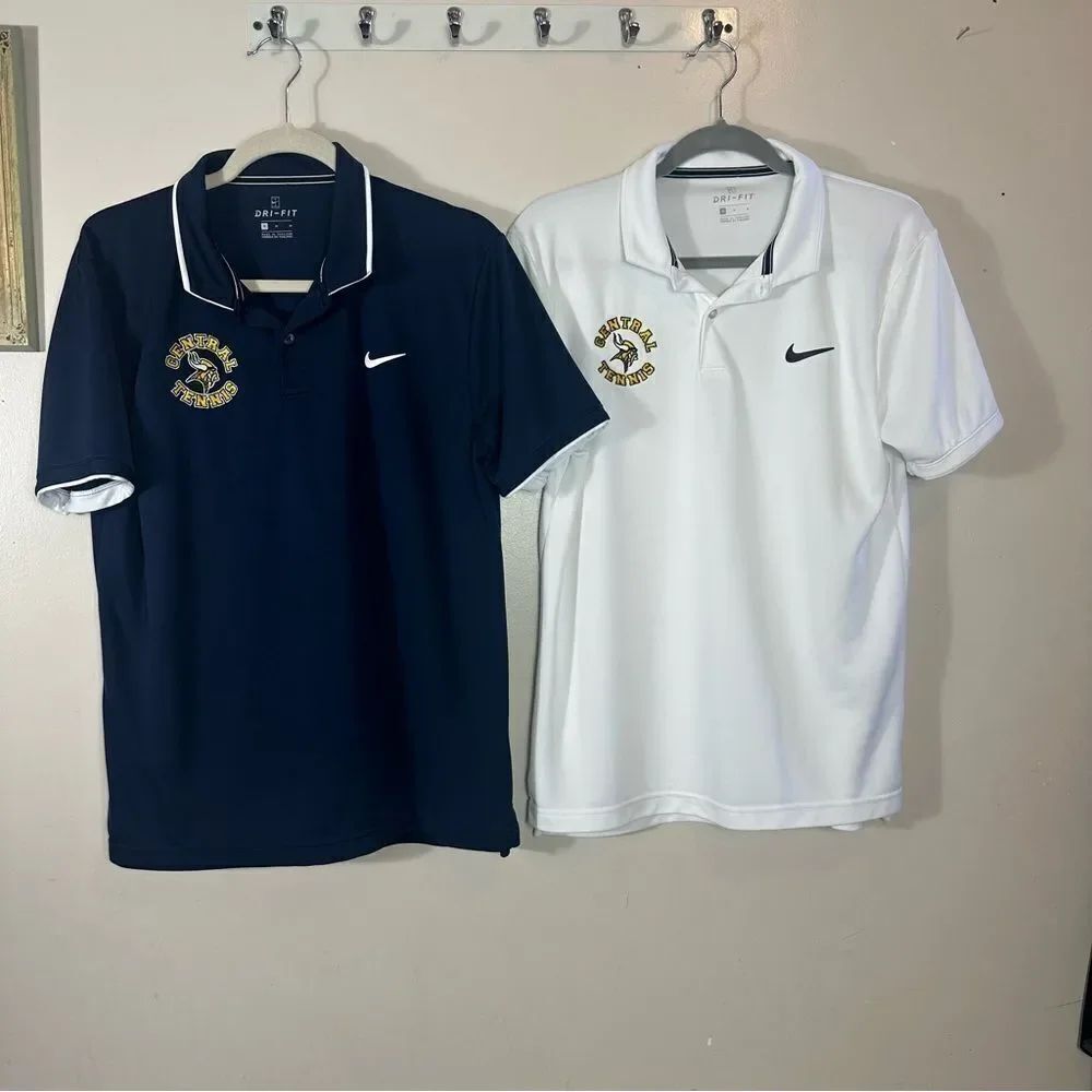 Nike Navy and White Short Sleeve Tees